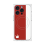 プレミアムスクエアケース with MagSafe［ CASEPLAY Bi-Colors Red & White - ケースプレイ・バイカラー レッド＆ホワイト ］