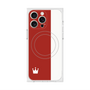 プレミアムスクエアケース with MagSafe［ CASEPLAY Bi-Colors Red & White - ケースプレイ・バイカラー レッド＆ホワイト ］