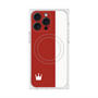 プレミアムスクエアケース with MagSafe［ CASEPLAY Bi-Colors Red & White - ケースプレイ・バイカラー レッド＆ホワイト ］