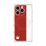プレミアムスクエアケース with MagSafe［ CASEPLAY Bi-Colors Red & White - ケースプレイ・バイカラー レッド＆ホワイト ］
