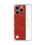 プレミアムスクエアケース with MagSafe［ CASEPLAY Bi-Colors Red & White - ケースプレイ・バイカラー レッド＆ホワイト ］