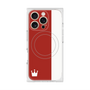 プレミアムスクエアケース with MagSafe［ CASEPLAY Bi-Colors Red & White - ケースプレイ・バイカラー レッド＆ホワイト ］