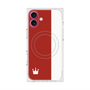 プレミアムスクエアケース with MagSafe［ CASEPLAY Bi-Colors Red & White - ケースプレイ・バイカラー レッド＆ホワイト ］