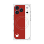 プレミアムスクエアケース with MagSafe［ CASEPLAY Bi-Colors Red & White - ケースプレイ・バイカラー レッド＆ホワイト ］