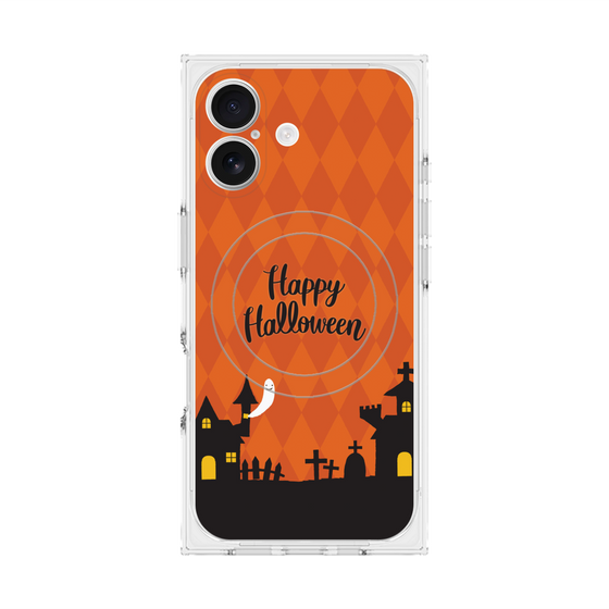 プレミアムスクエアケース with MagSafe［ Halloween World - Orange ］