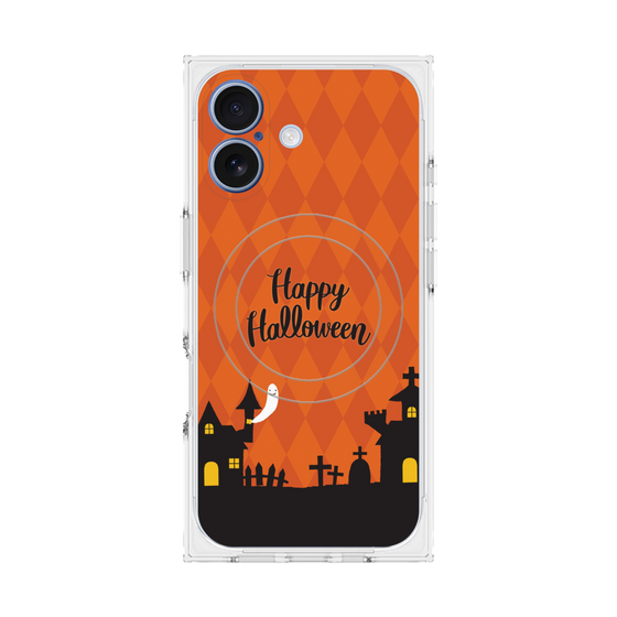 プレミアムスクエアケース with MagSafe［ Halloween World - Orange ］