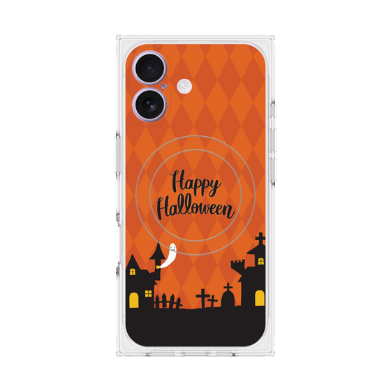 プレミアムスクエアケース with MagSafe［ Halloween World - Orange ］