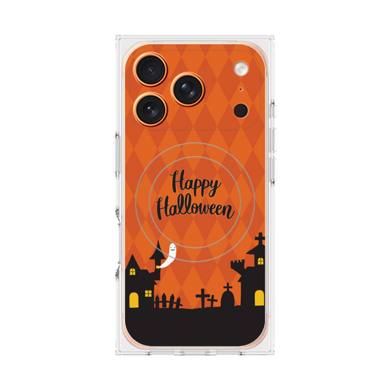 プレミアムスクエアケース with MagSafe［ Halloween World - Orange ］