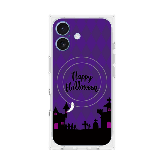 プレミアムスクエアケース with MagSafe［ Halloween World - Purple ］