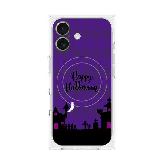 プレミアムスクエアケース with MagSafe［ Halloween World - Purple ］