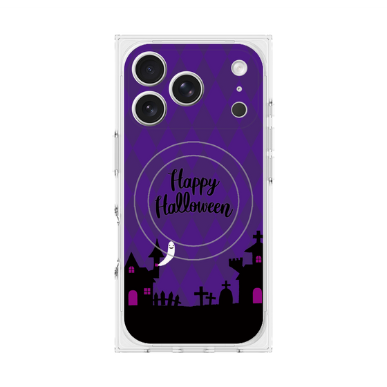 プレミアムスクエアケース with MagSafe［ Halloween World - Purple ］