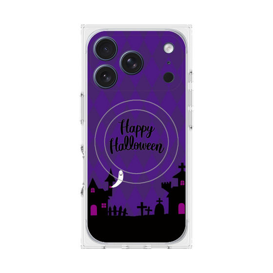 プレミアムスクエアケース with MagSafe［ Halloween World - Purple ］