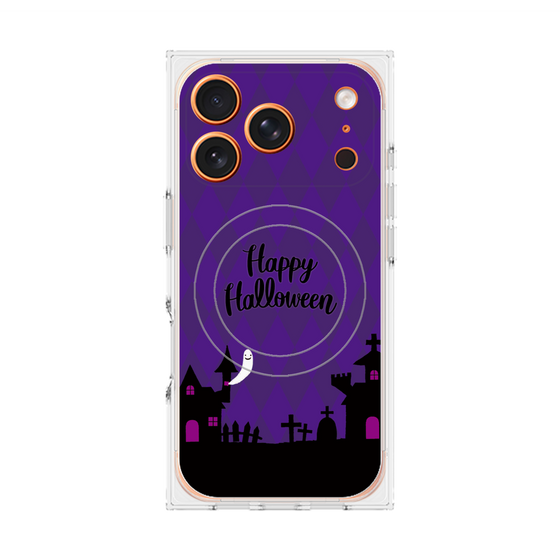 プレミアムスクエアケース with MagSafe［ Halloween World - Purple ］