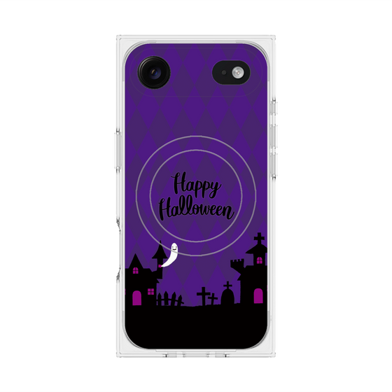 プレミアムスクエアケース with MagSafe［ Halloween World - Purple ］