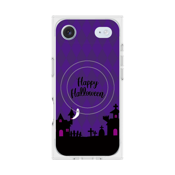 プレミアムスクエアケース with MagSafe［ Halloween World - Purple ］