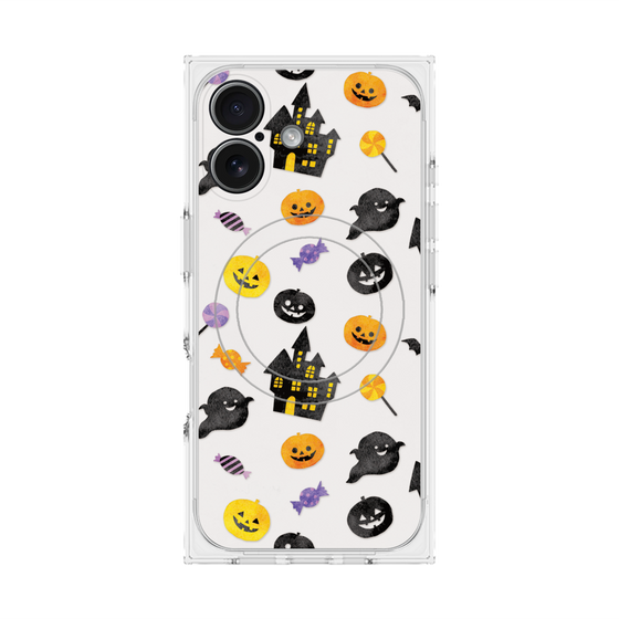 プレミアムスクエアケース with MagSafe［ Halloween Party - White ］
