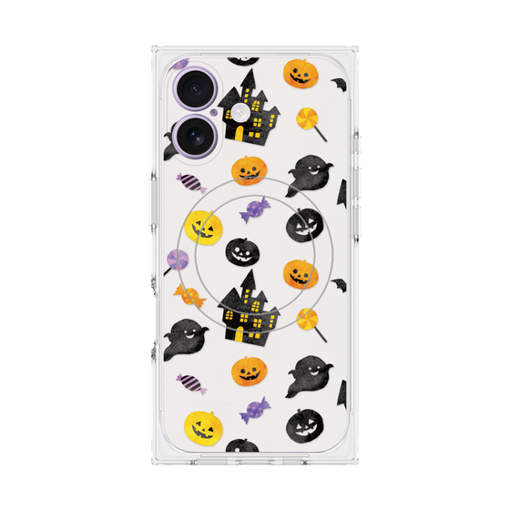 プレミアムスクエアケース with MagSafe［ Halloween Party - White ］