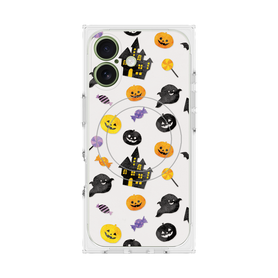 プレミアムスクエアケース with MagSafe［ Halloween Party - White ］