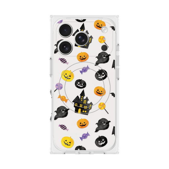 プレミアムスクエアケース with MagSafe［ Halloween Party - White ］