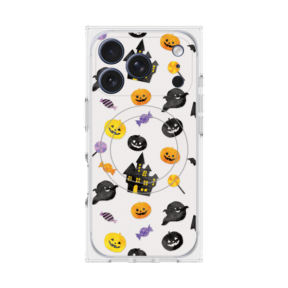 プレミアムスクエアケース with MagSafe［ Halloween Party - White ］