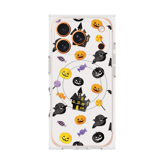 プレミアムスクエアケース with MagSafe［ Halloween Party - White ］
