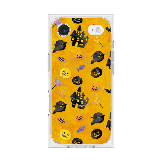 プレミアムスクエアケース with MagSafe［ Halloween Party - Orange ］