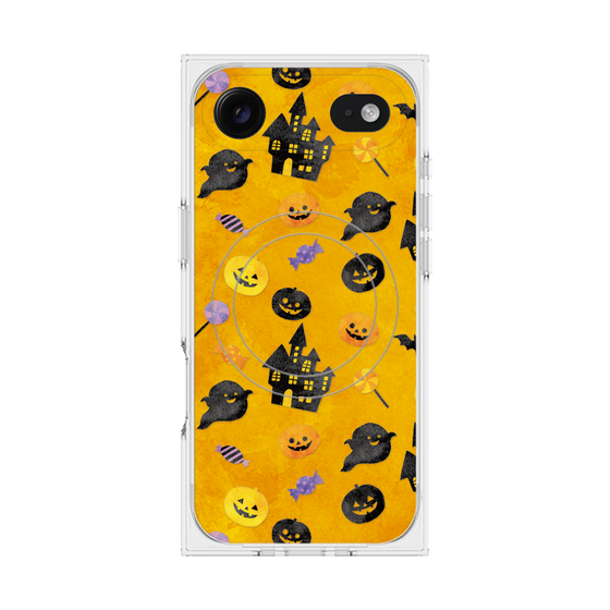 プレミアムスクエアケース with MagSafe［ Halloween Party - Orange ］