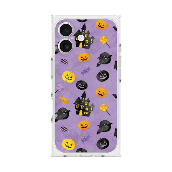 プレミアムスクエアケース with MagSafe［ Halloween Party - Purple ］