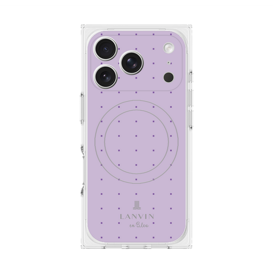プレミアムスクエアケース with MagSafe［ LANVIN en Bleu Tiny dots Purple - ランバン ドット パープル ］