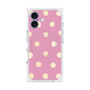 プレミアムスクエアケース with MagSafe［ 水彩ドット・レトロカラー - Pink ］