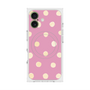 プレミアムスクエアケース with MagSafe［ 水彩ドット・レトロカラー - Pink ］