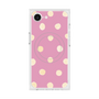 プレミアムスクエアケース with MagSafe［ 水彩ドット・レトロカラー - Pink ］