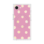 プレミアムスクエアケース with MagSafe［ 水彩ドット・レトロカラー - Pink ］