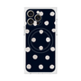 プレミアムスクエアケース with MagSafe［ 水彩ドット・レトロカラー - Navy ］