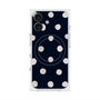 プレミアムスクエアケース with MagSafe［ 水彩ドット・レトロカラー - Navy ］