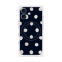 プレミアムスクエアケース with MagSafe［ 水彩ドット・レトロカラー - Navy ］