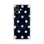 プレミアムスクエアケース with MagSafe［ 水彩ドット・レトロカラー - Navy ］