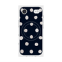 プレミアムスクエアケース with MagSafe［ 水彩ドット・レトロカラー - Navy ］