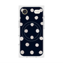 プレミアムスクエアケース with MagSafe［ 水彩ドット・レトロカラー - Navy ］