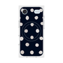 プレミアムスクエアケース with MagSafe［ 水彩ドット・レトロカラー - Navy ］
