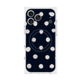 プレミアムスクエアケース with MagSafe［ 水彩ドット・レトロカラー - Navy ］