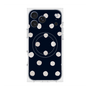 プレミアムスクエアケース with MagSafe［ 水彩ドット・レトロカラー - Navy ］