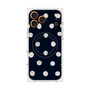 プレミアムスクエアケース with MagSafe［ 水彩ドット・レトロカラー - Navy ］