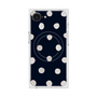 プレミアムスクエアケース with MagSafe［ 水彩ドット・レトロカラー - Navy ］