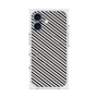 プレミアムスクエアケース with MagSafe［ Small Stripe - Gray × Black ］