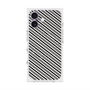 プレミアムスクエアケース with MagSafe［ Small Stripe - Gray × Black ］