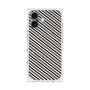 プレミアムスクエアケース with MagSafe［ Small Stripe - Gray × Black ］