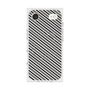 プレミアムスクエアケース with MagSafe［ Small Stripe - Gray × Black ］