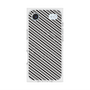 プレミアムスクエアケース with MagSafe［ Small Stripe - Gray × Black ］