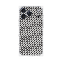 プレミアムスクエアケース with MagSafe［ Small Stripe - Gray × Black ］